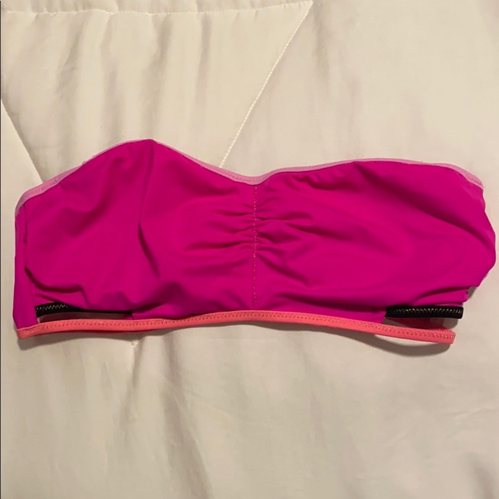 Victoria Secret 34B Pink strapless Bathing Suit
